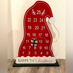 Absolutely Adorable “# of Sleeps til Christmas” Countdown Calendar- NWT